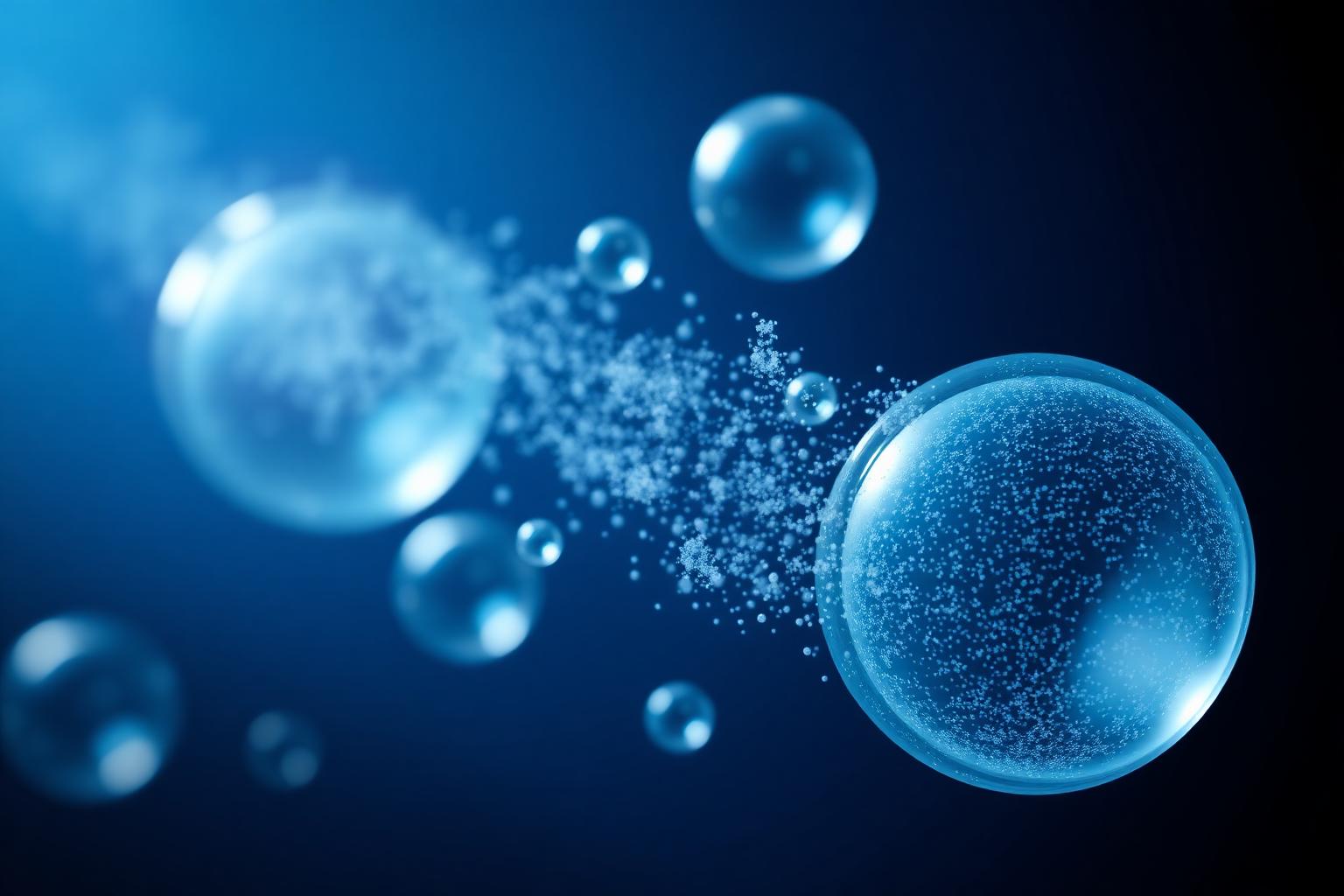 Tecnologia microencapsulada — vista microscópica